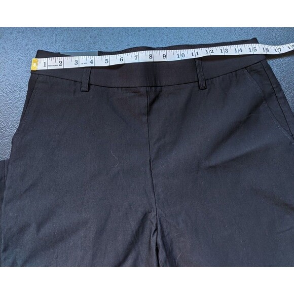 Rafaella Pant Women's Black Pull On Elastic Waist Straight Leg Ankle Size 10 - Picture 5 of 10